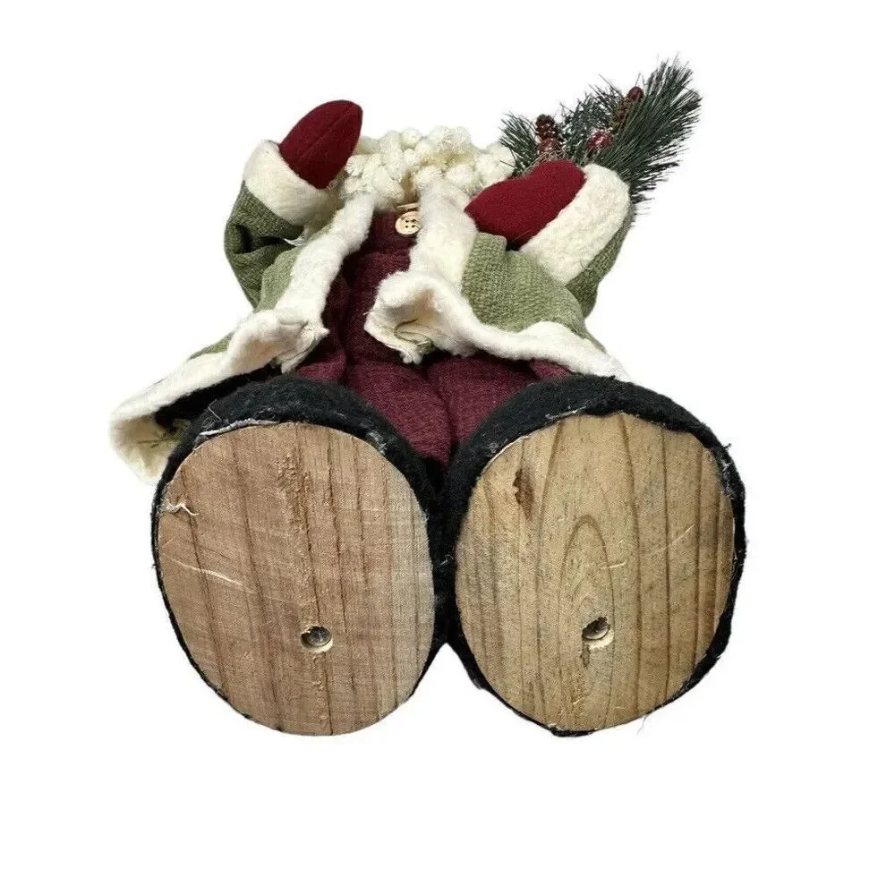 Santa Handmade Farmhouse Country Rustic Christmas Holiday 19” Tall